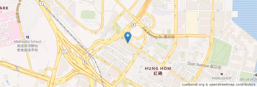 Mapa de ubicacion de Esso en 中国, 广东省, 香港 Hong Kong, 九龍 Kowloon, 新界 New Territories, 九龍城區 Kowloon City District.