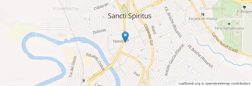 Mapa de ubicacion de Parroquial Mayor del Espíritu Santo en 古巴, Sancti Spiritus, Sancti Spiritus, Ciudad De Sancti Spiritus.