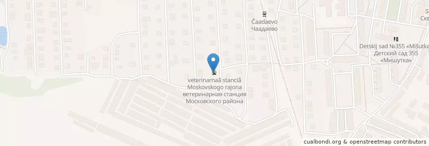 Mapa de ubicacion de ветеринарная станция Московского района en Russie, District Fédéral De La Volga, Oblast De Nijni Novgorod, Городской Округ Нижний Новгород.