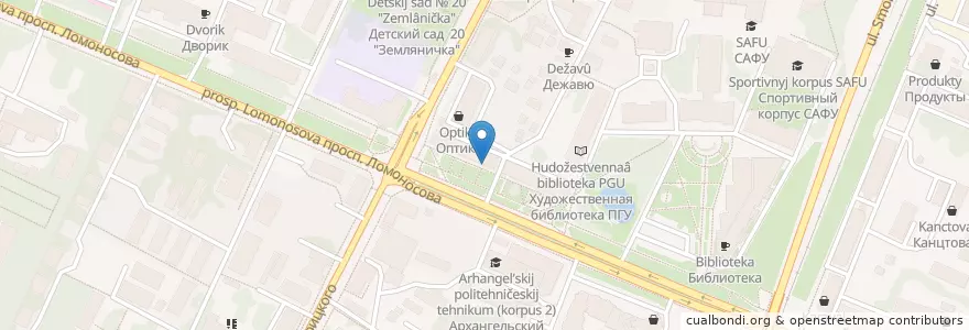 Mapa de ubicacion de Лимпопо en Russia, Northwestern Federal District, Arkhangelsk Oblast, Primorsky District, Городской Округ Архангельск.