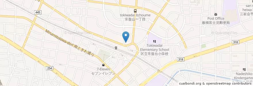 Mapa de ubicacion de りそな銀行 en Япония, Токио, Итабаси.