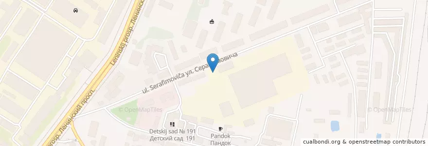 Mapa de ubicacion de ПАТП №5 en روسيا, Центральный Федеральный Округ, فارونيش أوبلاست, Городской Округ Воронеж.
