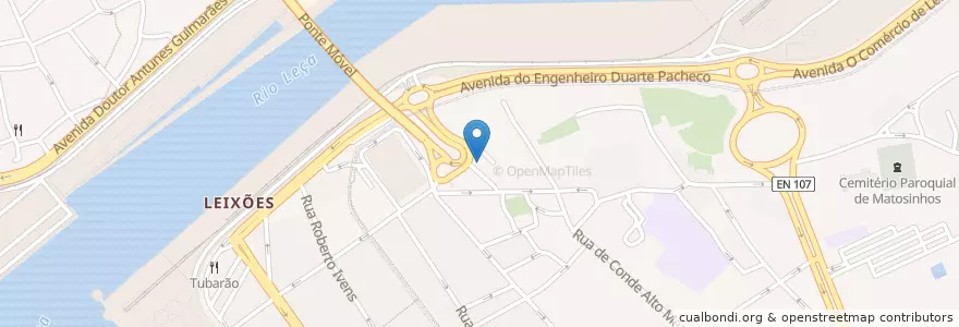 Mapa de ubicacion de Resende en 포르투갈, 노르트 지방, 포르투, Área Metropolitana Do Porto, Matosinhos, Matosinhos E Leça Da Palmeira.
