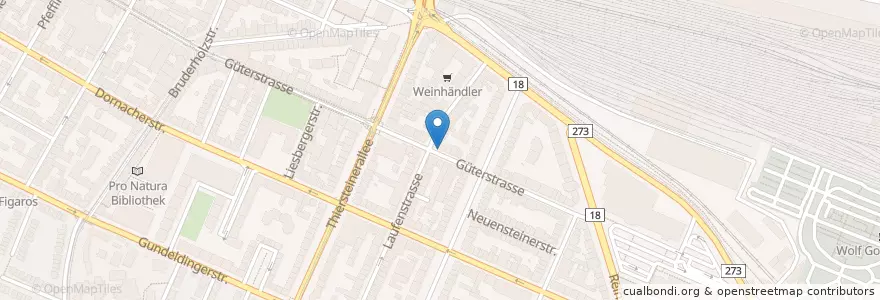 Mapa de ubicacion de Pizza Taxi en Suíça, Basel-Stadt, Basileia.