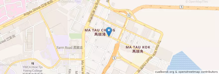 Mapa de ubicacion de BOC en Chine, Guangdong, Hong Kong, Kowloon, Nouveaux Territoires, 九龍城區 Kowloon City District.