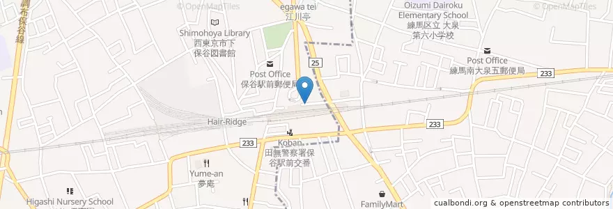 Mapa de ubicacion de ねぶた茶屋 en Japonya, 東京都, 練馬区.