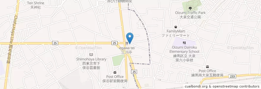 Mapa de ubicacion de まほろば歯科 en Япония, Токио, Нерима.