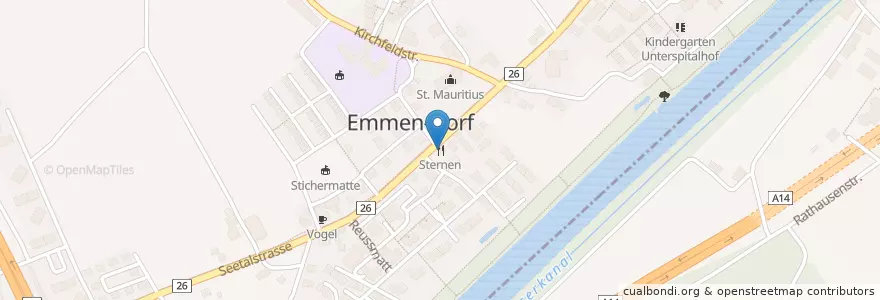 Mapa de ubicacion de Sternen en Schweiz/Suisse/Svizzera/Svizra, Luzern.