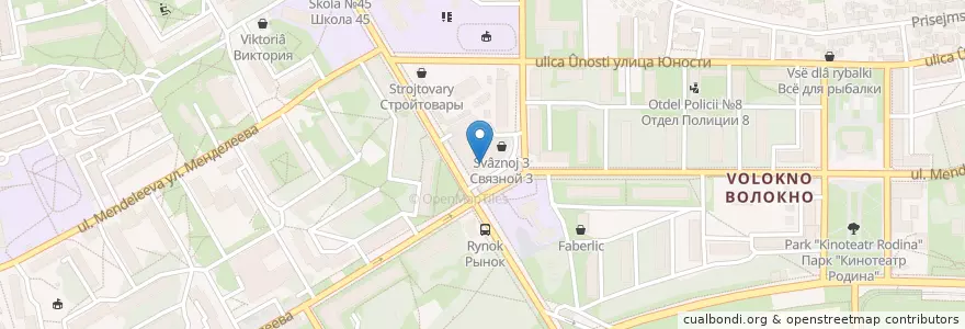 Mapa de ubicacion de Сбербанк en Russland, Föderationskreis Zentralrussland, Oblast Kursk, Курский Район, Городской Округ Курск.