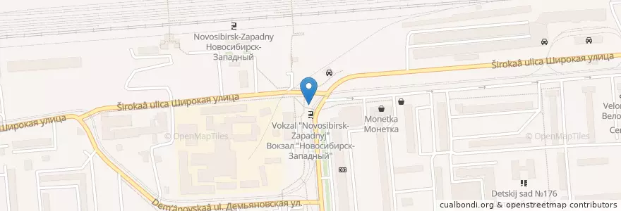Mapa de ubicacion de Инмарко en Russia, Siberian Federal District, Novosibirsk Oblast, Novosibirsk.