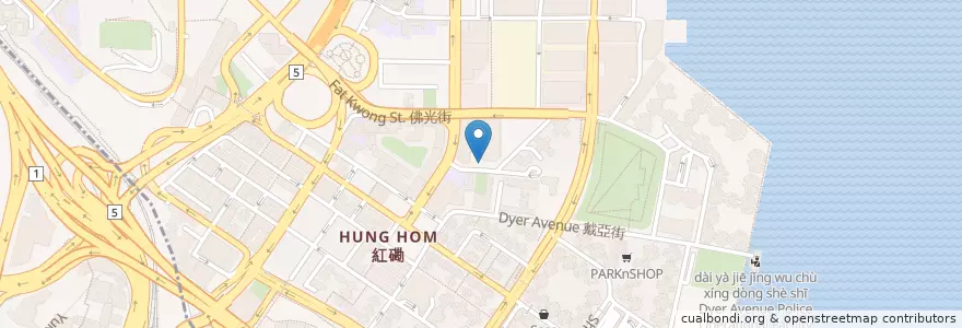 Mapa de ubicacion de Caltex en Китай, Гуандун, Гонконг, Цзюлун, Новые Территории, 九龍城區 Kowloon City District.