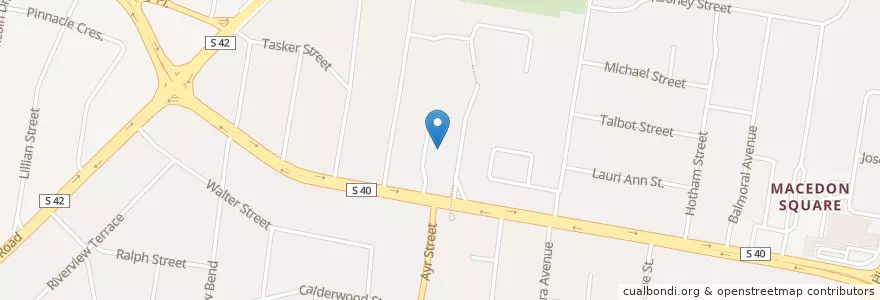 Mapa de ubicacion de Bullen Heights 2nd campus en 오스트레일리아, Victoria, City Of Manningham.