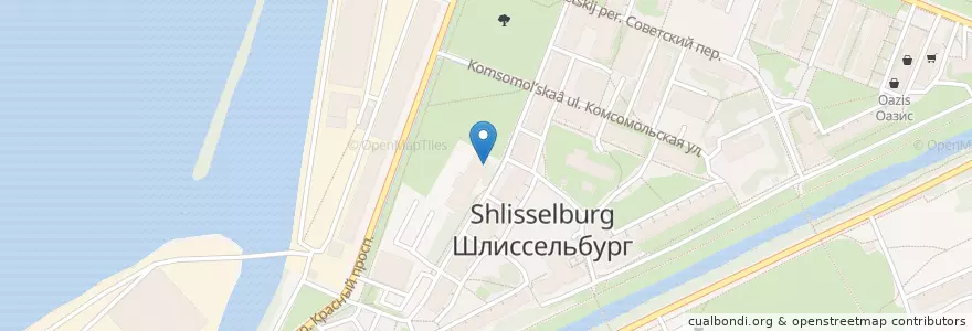 Mapa de ubicacion de Кристалл en Russia, Northwestern Federal District, Leningrad Oblast, Korotka District, Шлиссельбургское Городское Поселение.