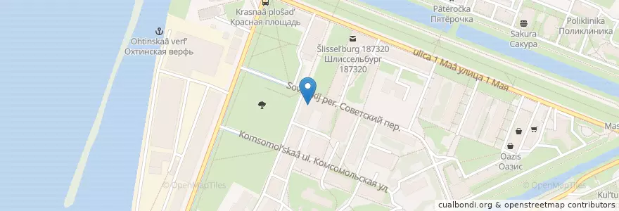 Mapa de ubicacion de ЛОМЛ-26 en Russia, Northwestern Federal District, Leningrad Oblast, Korotka District, Шлиссельбургское Городское Поселение.