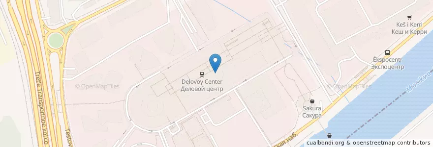 Mapa de ubicacion de Старбакс en 러시아, Центральный Федеральный Округ, Москва, Центральный Административный Округ, Пресненский Район.