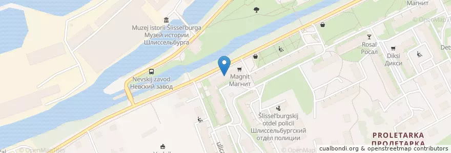 Mapa de ubicacion de Сбербанк en Russia, Northwestern Federal District, Leningrad Oblast, Korotka District, Шлиссельбургское Городское Поселение.