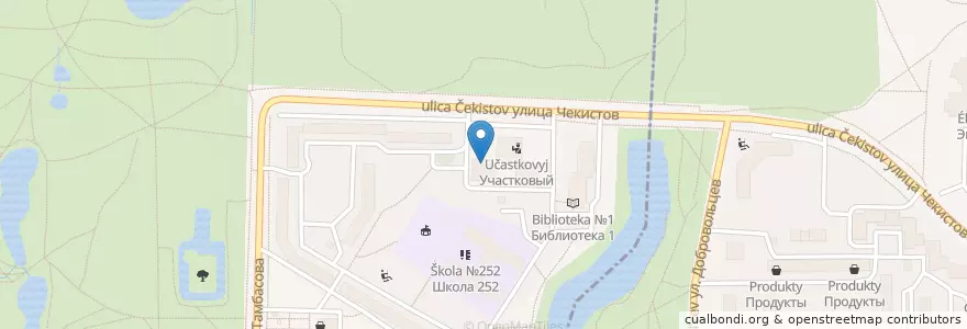 Mapa de ubicacion de Сбербанк en Russland, Föderationskreis Nordwest, Oblast Leningrad, Sankt Petersburg, Красносельский Район, Округ Сосновая Поляна.