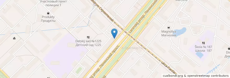 Mapa de ubicacion de СМП Банк en Rusia, Distrito Federal Central, Москва, Юго-Западный Административный Округ, Ломоносовский Район.