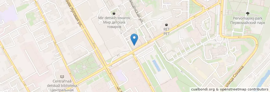 Mapa de ubicacion de Моя пицца en Russland, Föderationskreis Zentralrussland, Oblast Kursk, Курский Район, Городской Округ Курск.