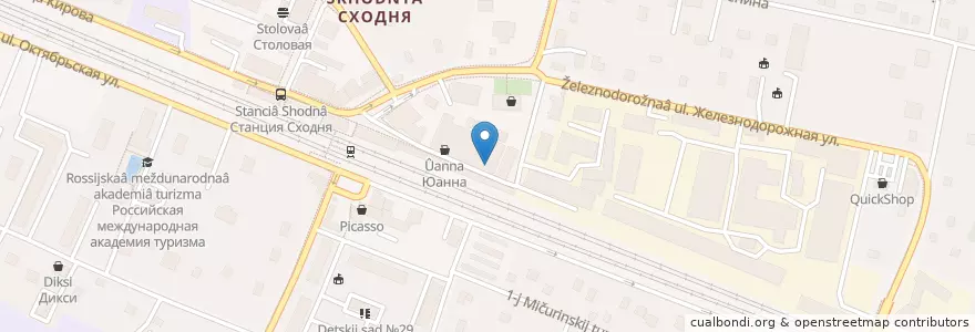 Mapa de ubicacion de Сходненский медицинский центр здоровья en Rusland, Centraal Federaal District, Oblast Moskou, Городской Округ Химки.