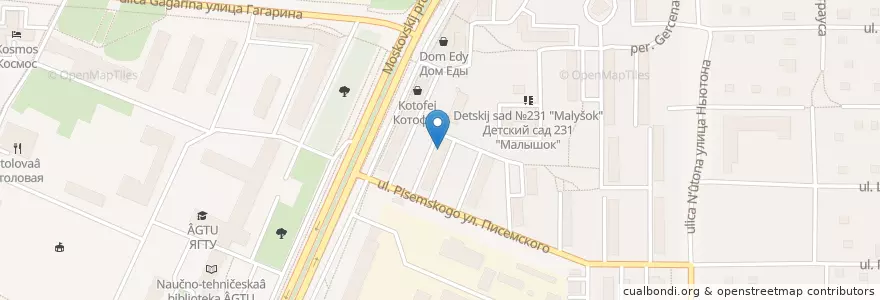 Mapa de ubicacion de Столовая №3 en Rusia, Distrito Federal Central, Óblast De Yaroslavl, Ярославский Район, Городской Округ Ярославль.