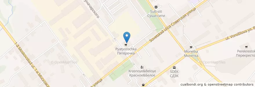 Mapa de ubicacion de Росинка en Rusia, Distrito Federal Central, Óblast De Moscú, Городской Округ Серпухов.