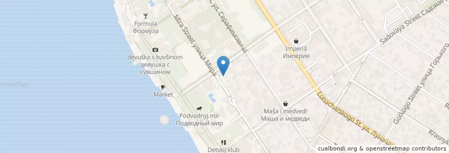 Mapa de ubicacion de Кафе "Карп" en Russia, South Federal District, Krasnodar Krai, Городской Округ Геленджик.