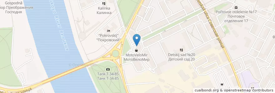 Mapa de ubicacion de Discovery en 俄罗斯/俄羅斯, Северо-Западный Федеральный Округ, 普斯科夫州, Псковский Район, Городской Округ Псков.