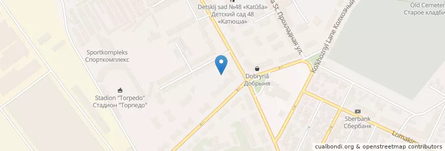 Mapa de ubicacion de СОШ №14 en 러시아, 남부연방관구, Ростовская Область, Городской Округ Таганрог.