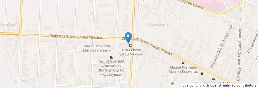 Mapa de ubicacion de Беладона en Russie, District Fédéral Du Sud, Ростовская Область, Городской Округ Таганрог.