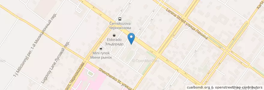 Mapa de ubicacion de Сбербанк en Rusland, Zuidelijk Federaal District, Oblast Rostov, Городской Округ Шахты.