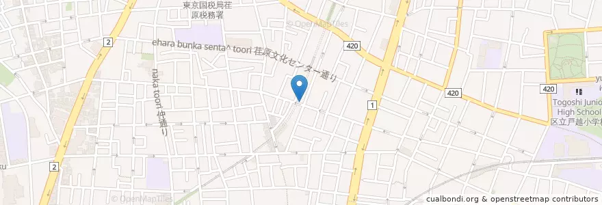 Mapa de ubicacion de 肉焼家 琉庵 en 日本, 東京都, 品川区.