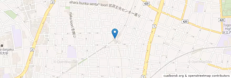 Mapa de ubicacion de ドトールコーヒーショップ en 日本, 東京都, 品川区.