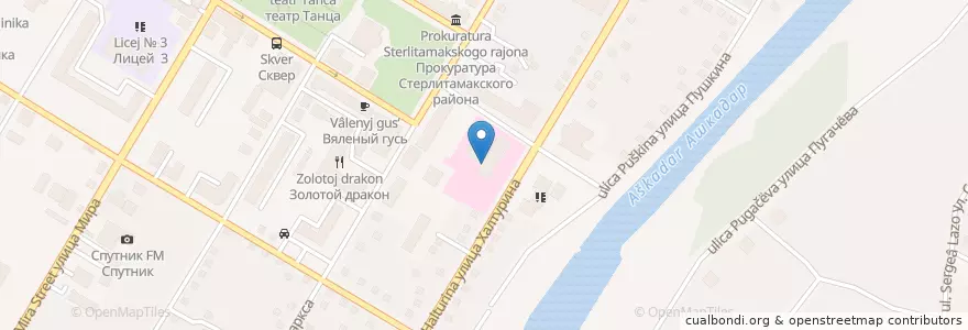 Mapa de ubicacion de Фарммед en Rusland, Приволжский Федеральный Округ, Basjkirostan, Городской Округ Стерлитамак.