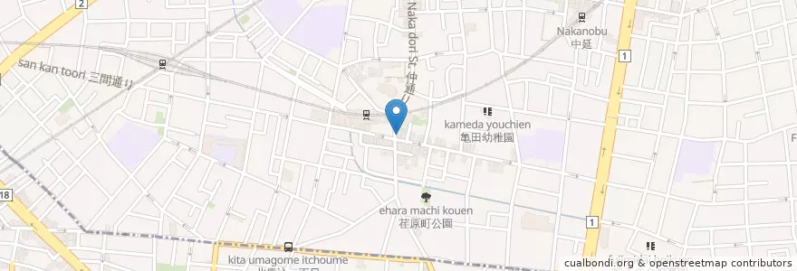 Mapa de ubicacion de すき家 en 日本, 東京都.