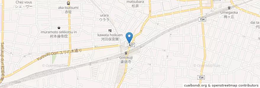 Mapa de ubicacion de ココカラファイン en Japan, 東京都, 世田谷区.