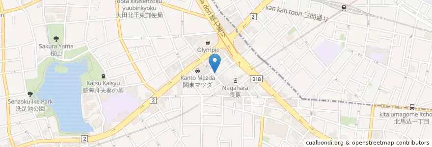 Mapa de ubicacion de トモズ en Japan, 東京都, 大田区.