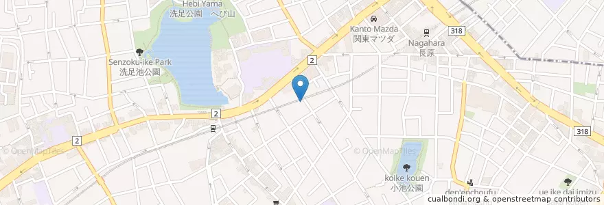 Mapa de ubicacion de 岩元クリニック en Japan, Tokio, 大田区.