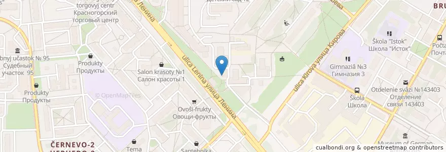 Mapa de ubicacion de Восточный en 俄罗斯/俄羅斯, Центральный Федеральный Округ, 莫斯科州, Городской Округ Красногорск.