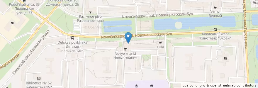 Mapa de ubicacion de Селена en Russland, Föderationskreis Zentralrussland, Moskau, Südöstlicher Verwaltungsbezirk, Район Марьино.