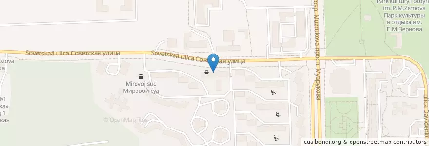 Mapa de ubicacion de Отделение связи №607182 en Rusia, Приволжский Федеральный Округ, Óblast De Nizhni Nóvgorod, Городской Округ Саров.