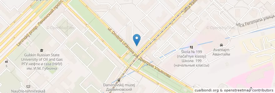 Mapa de ubicacion de Вкус Лотоса en Rússia, Distrito Federal Central, Москва, Юго-Западный Административный Округ, Гагаринский Район.
