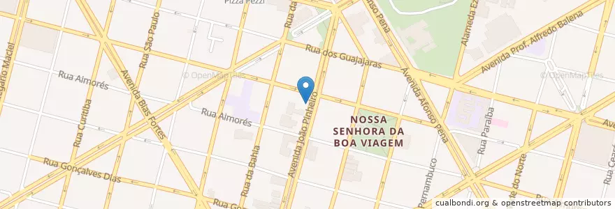 Mapa de ubicacion de Itaú Personalité en ブラジル, 南東部地域, ミナス ジェライス, Região Geográfica Intermediária De Belo Horizonte, Região Metropolitana De Belo Horizonte, Microrregião Belo Horizonte, ベロオリゾンテ.