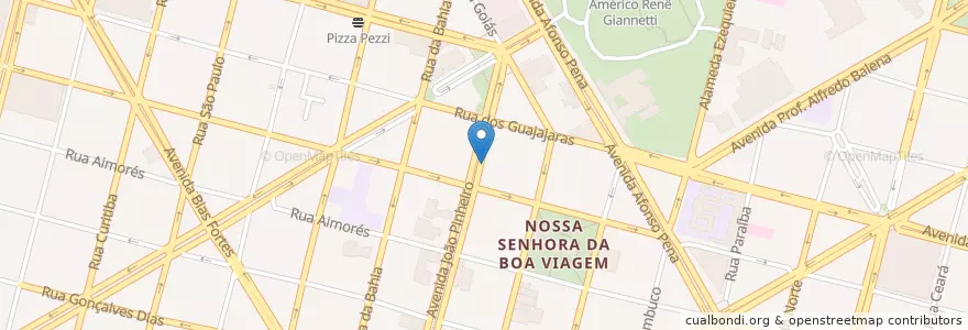 Mapa de ubicacion de Itaú en Brasilien, Südosten, Minas Gerais, Região Geográfica Intermediária De Belo Horizonte, Região Metropolitana De Belo Horizonte, Microrregião Belo Horizonte, Belo Horizonte.