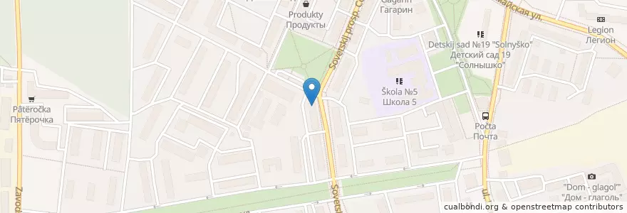 Mapa de ubicacion de Сбербанк en Rusia, Центральный Федеральный Округ, Московская Область, Городской Округ Ивантеевка.