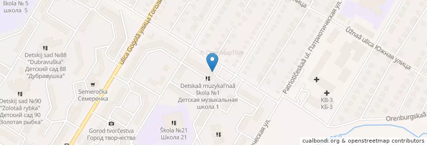 Mapa de ubicacion de Отдел полиции №1 en روسيا, Приволжский Федеральный Округ, باشقورستان, Городской Округ Стерлитамак.