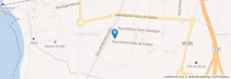 Mapa de ubicacion de Girassol en 葡萄牙, 北部大區, Área Metropolitana Do Porto, Porto, Vila Nova De Gaia, Arcozelo.
