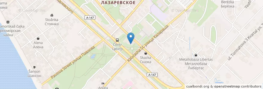 Mapa de ubicacion de Изюм en روسیه, Южный Федеральный Округ, Краснодарский Край, Городской Округ Сочи.