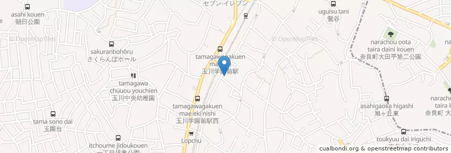Mapa de ubicacion de 城南信用金庫 玉川学園支店 en ژاپن, 東京都, 町田市.