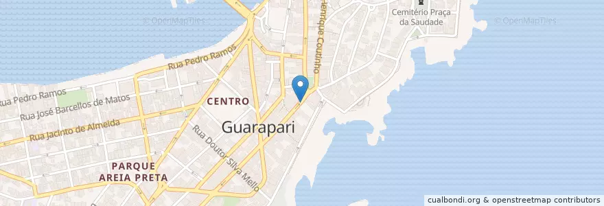 Mapa de ubicacion de Restaurante Subway Guarapari en 브라질, 남동지방, 이스피리투산투.